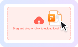 Upload a presentation for AI slide enhancement