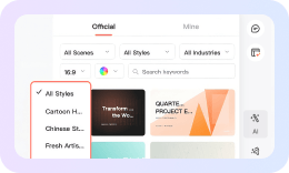 Review a presentation design direction