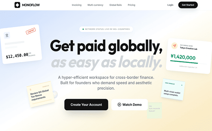 Website prototype example for a coffee brand homepage