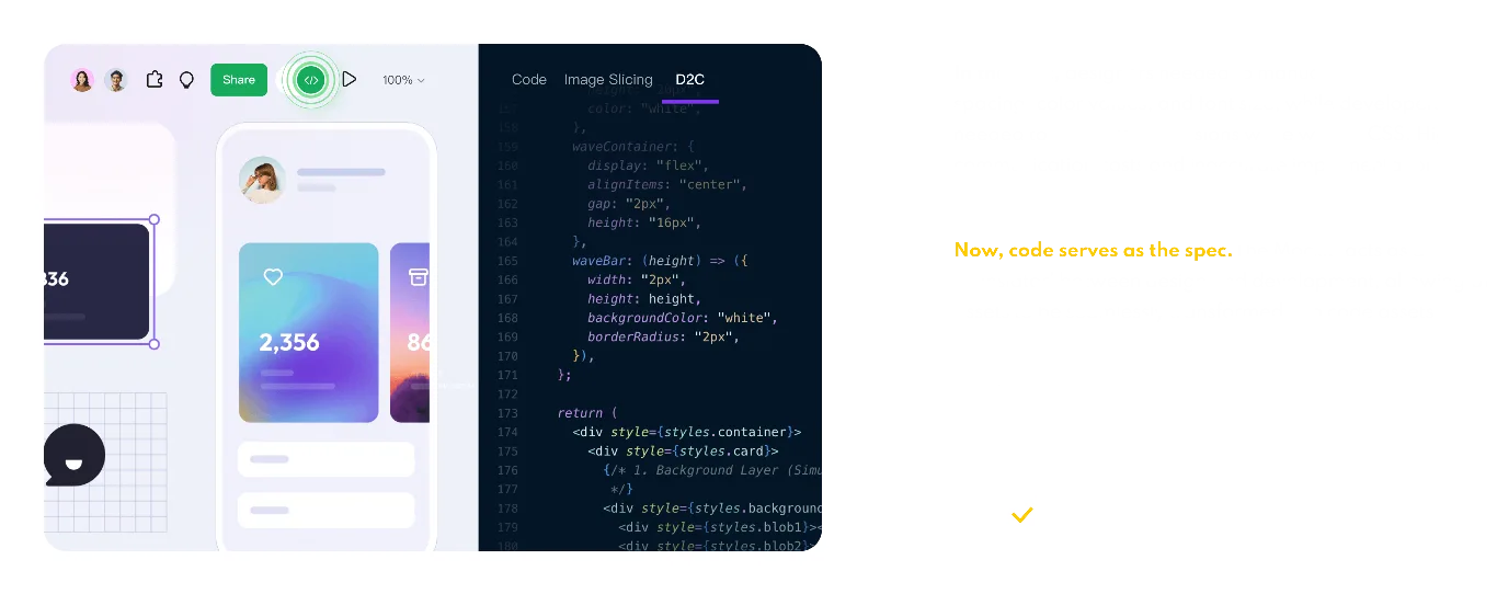 Design and code handoff workflow in Mockitt
